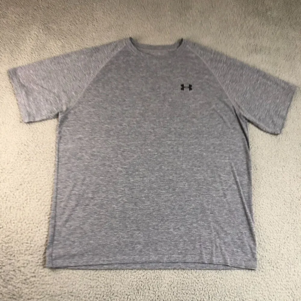 Under Armour Shirt Mens Extra Large XL Gray Training Crew Neck Tee‎ Athleisure